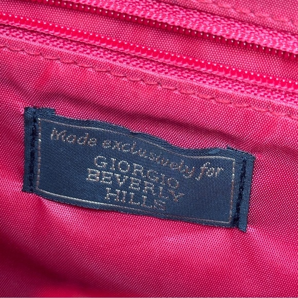 Giorgio Beverly Hills Vintage Satin Makeup Purse - Red - Picture 10 of 13